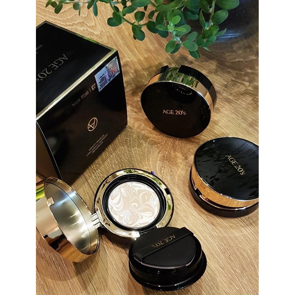 Age20's Chính hãng Phấn Tươi AGE 20’s Signature Essence Cover Pact Intense Cover (Đen)