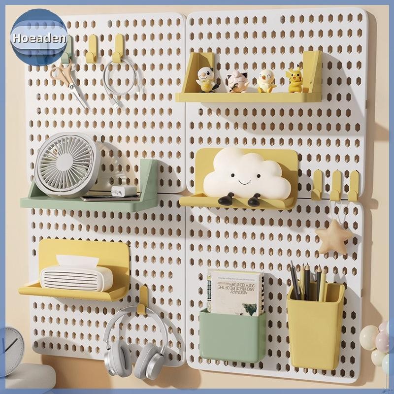 Hoeaden Hole Board Ký Túc Xá Kệ Treo Tường Miễn Phí Đấm Dính Học Treo Tường Học Sinh Học Treo Tường 