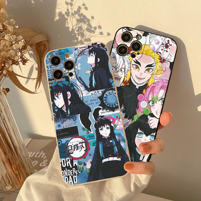 Ốp Điện Thoại Suntaiho Đáng Yêu Demon Slayer Nhân Vật Silicon Mềm Cao Cấp Chống Sốc Cho iPhone 11 12 13 14 15 16 Pro Max IP 7 8 Plus Iphon X XS XR Xs max