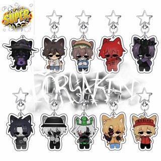 Acrylic Forsaken HOT Game Guest 1337 Noob Shedletsky John Doe c00lkidd Elliot Chibi Pendant KeyRing Gaming Keychains 