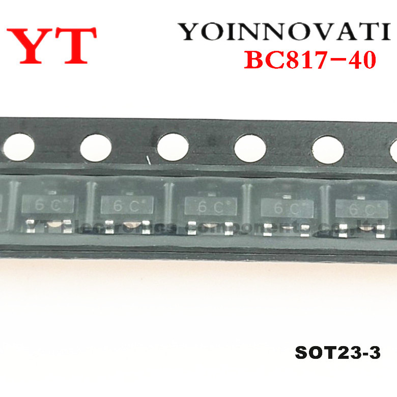 100 Cái / lốc BC817-40 BC817 NPN 45V 500mA 6C SOT-23 IC Chất Lượng Tốt Nhất