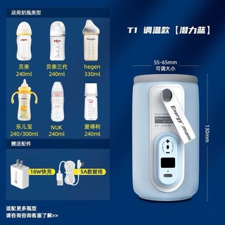 Túi Ủ Bình Sữa Di Động La Vita Cho Bé Bằng Da Cao Cấp Điều Chỉnh Nhiệt Độ-Khoaibaby