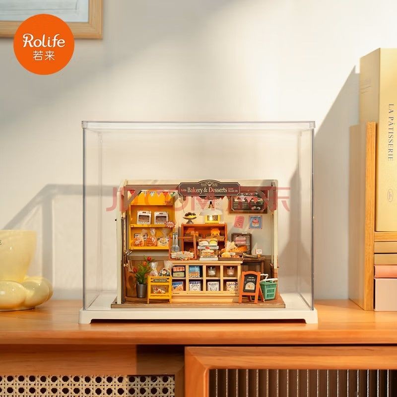 Rolife Rolife diy Lắp Ráp Cabin Chống Bụi Hộp Bảo Quản Trong Suốt Quà Tặng Sinh Nhật (Không Bao Gồm 