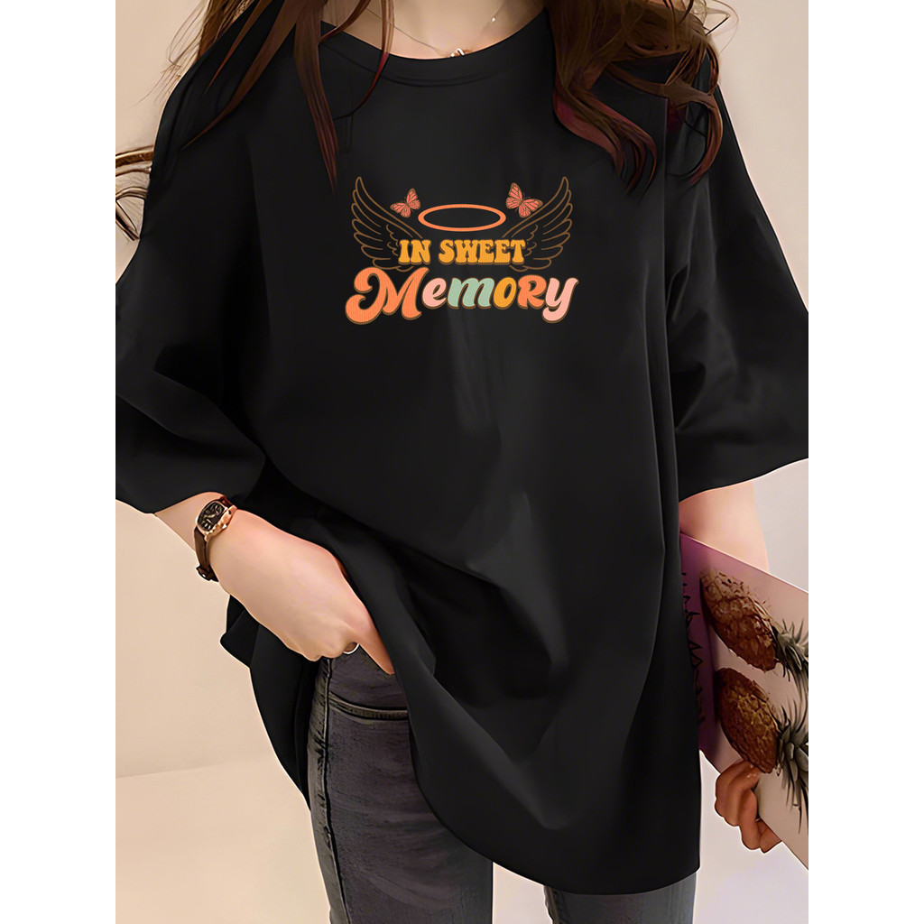 2G6364 Áo Nữ Quần Áo Áo Áo Áo Thun Plus Size Áo Thun Nữ Phòng Khách W