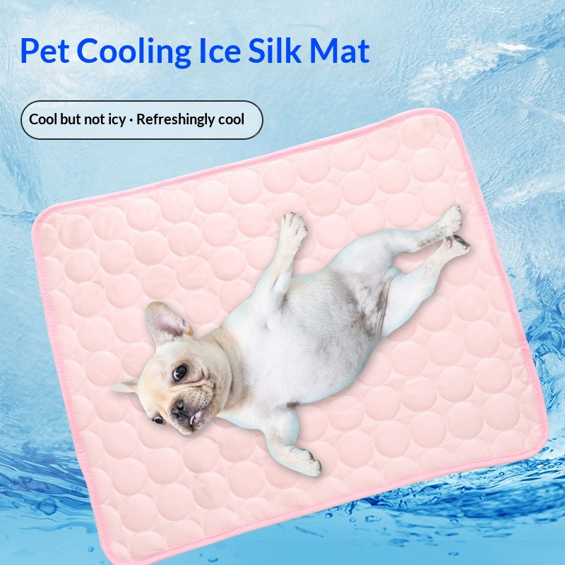 Pet Ice Pad Mùa Hè Dog Pad Ice Silk Pad Kennel Cat Litter Cool Pad