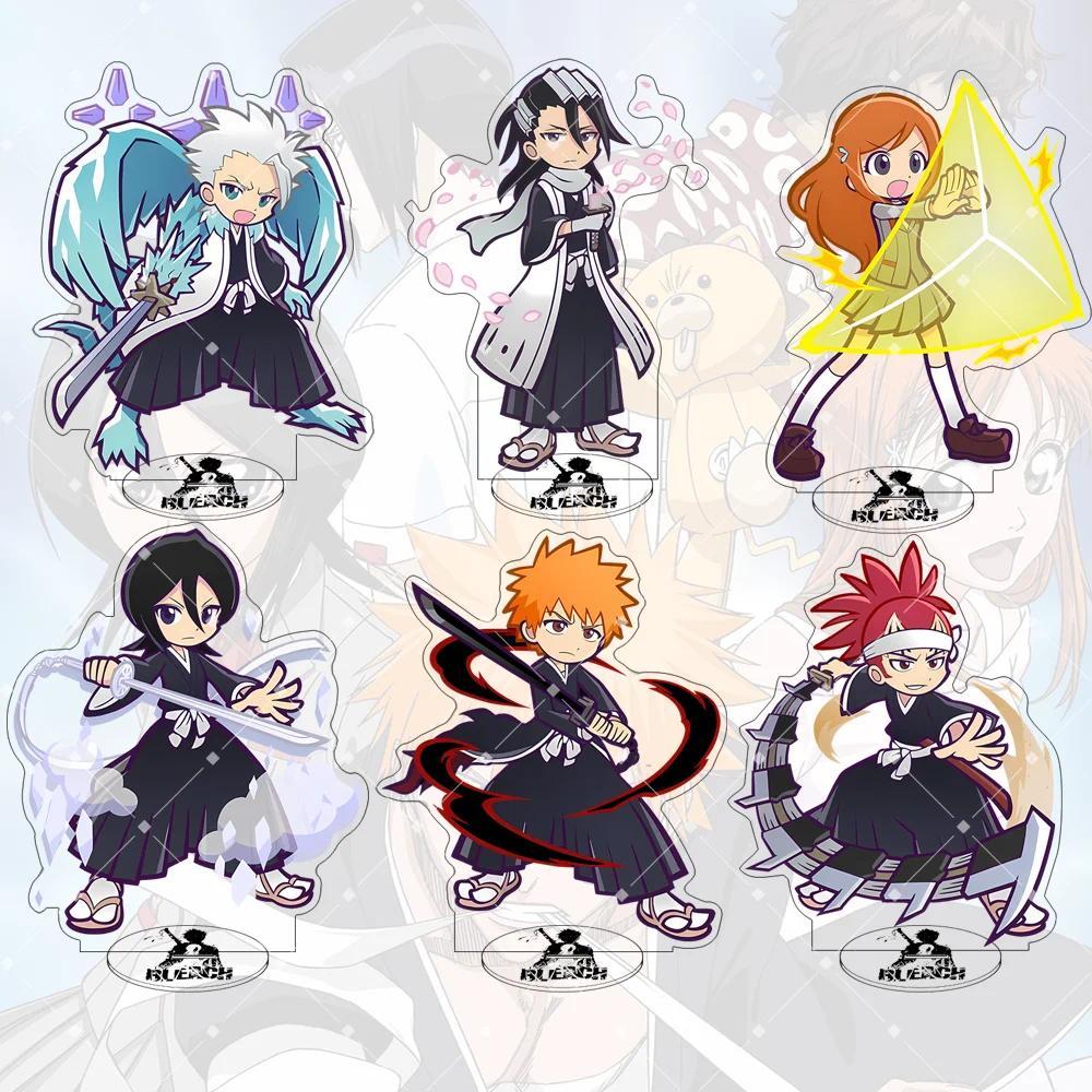 BLEACH Acrylic Stand Móc chìa khóa  Anime Figure Ichigo Rukia Desk Decor Backpack Pendant Collection
