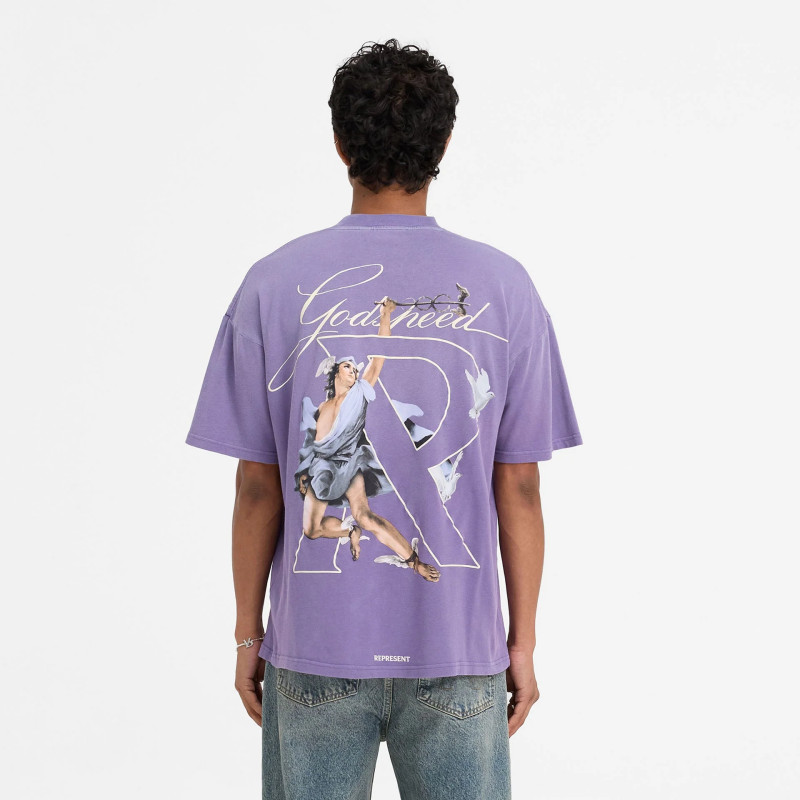 GZ67 REPRESENT REP Peace dove letter print high street loose niche casual short sleeve shirt T Men's
