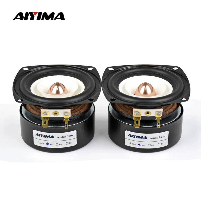 HUI HUI AIYIMA 2 Chiếc 3 Inch Full Range Loa 4 8 Ohm 15W Loa Bass Loa Âm Thanh Giữa Dải Cho Gia Đình