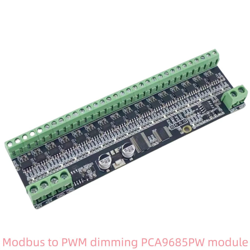 Modbus sang PWM làm mờ PCA9685PW mô-đun 16 kênh PWM RS485 giao tiếp servo 16 kênh DC5V H