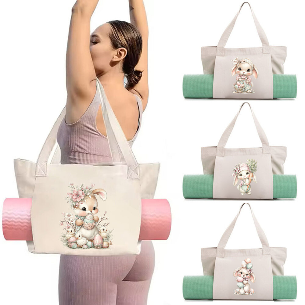 Túi vải bố tập yoga Canvas Yoga Bag Yoga mat storage Carry Yoga Mat & Accessories Gym Workout Bag  S