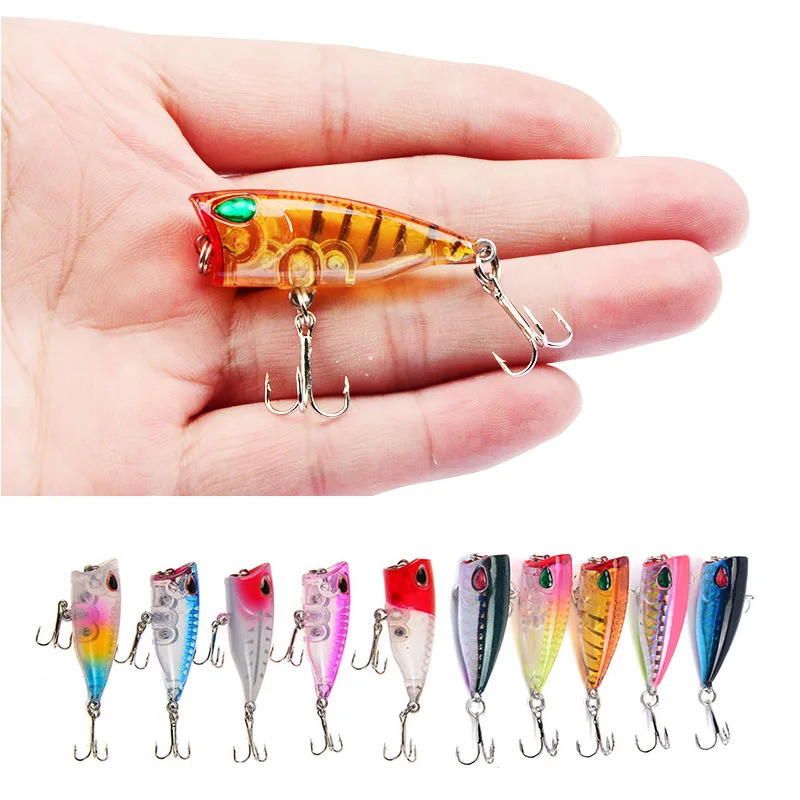 YUCONG 1 Mini Popper Mồi Câu Cá 4cm-3.5g Nổi Poper Mồi Nước Top Crankbait Wobbler Nhân Tạo Swimbait 