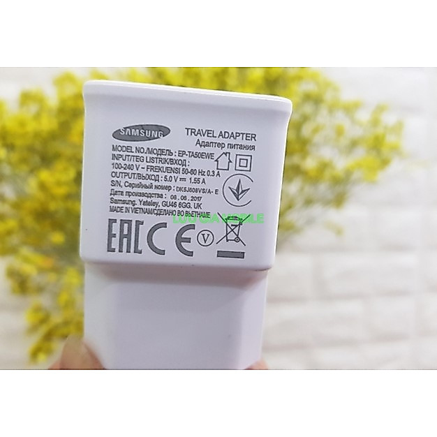 [1.55A-5V] Bộ củ sạc Galaxy J5 Prime công ty