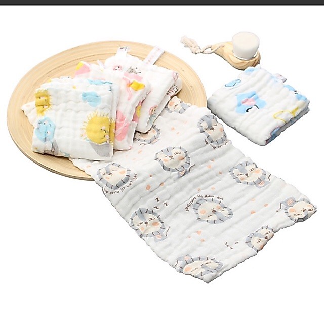 Khăn mặt 6 lớp kích thước 25x50cm