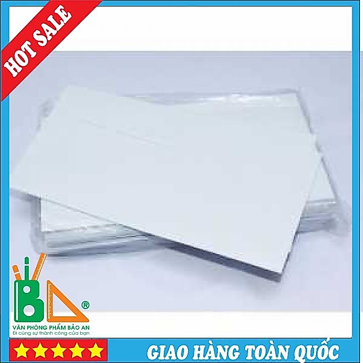 Phong Bì Trắng A6 22x12 100 Cái/Tập Nắp phong bì có keo dán