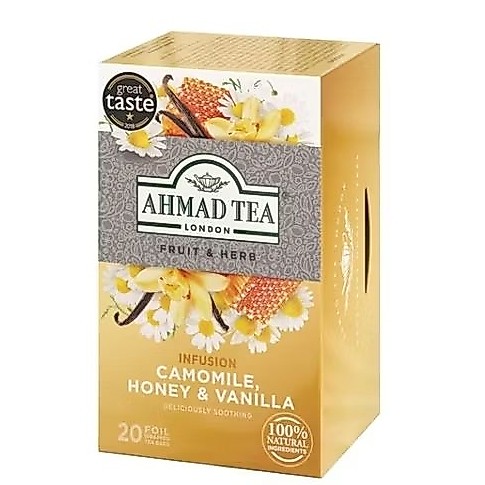 Trà thảo mộc Hoa Cúc - Mật Ong - Vanilla AHMAD - Camomile, Honey & Vanilla Infusion AHMAD
