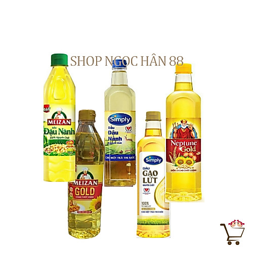Chai Dầu Ăn 1L Mezan- Neptune- Sim ly