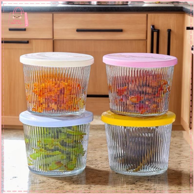 【HU】 1/4 lọ đựng thủy tinh 200ml lọ đựng thủy tinh dày trong suốt lọ đựng nhỏ trong suốt giữ tươi đa