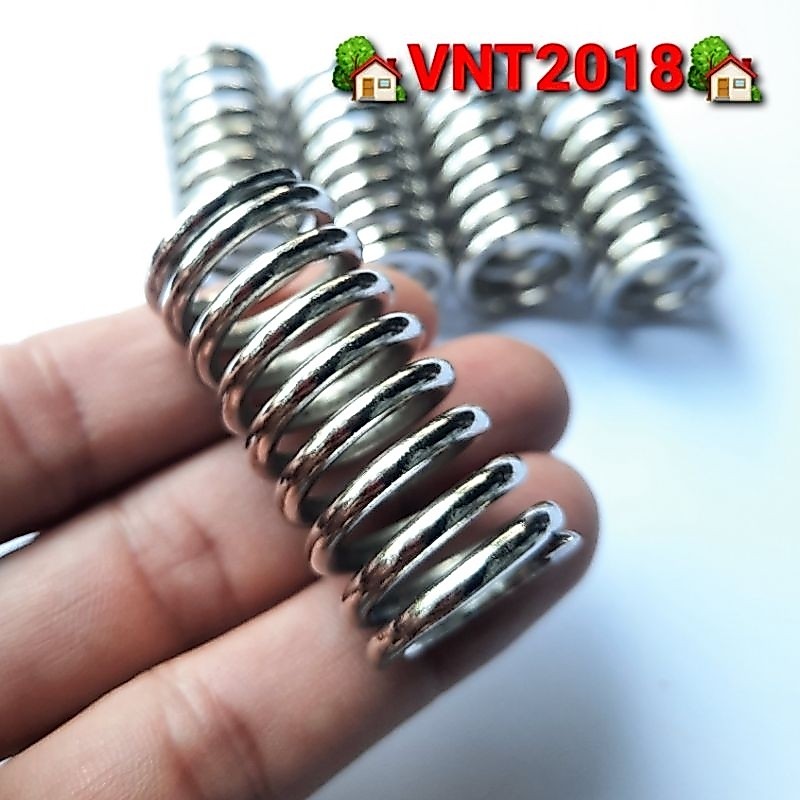 Lò xo nén xi mạ phi 20mm sợi 2.5mm dài 40mm