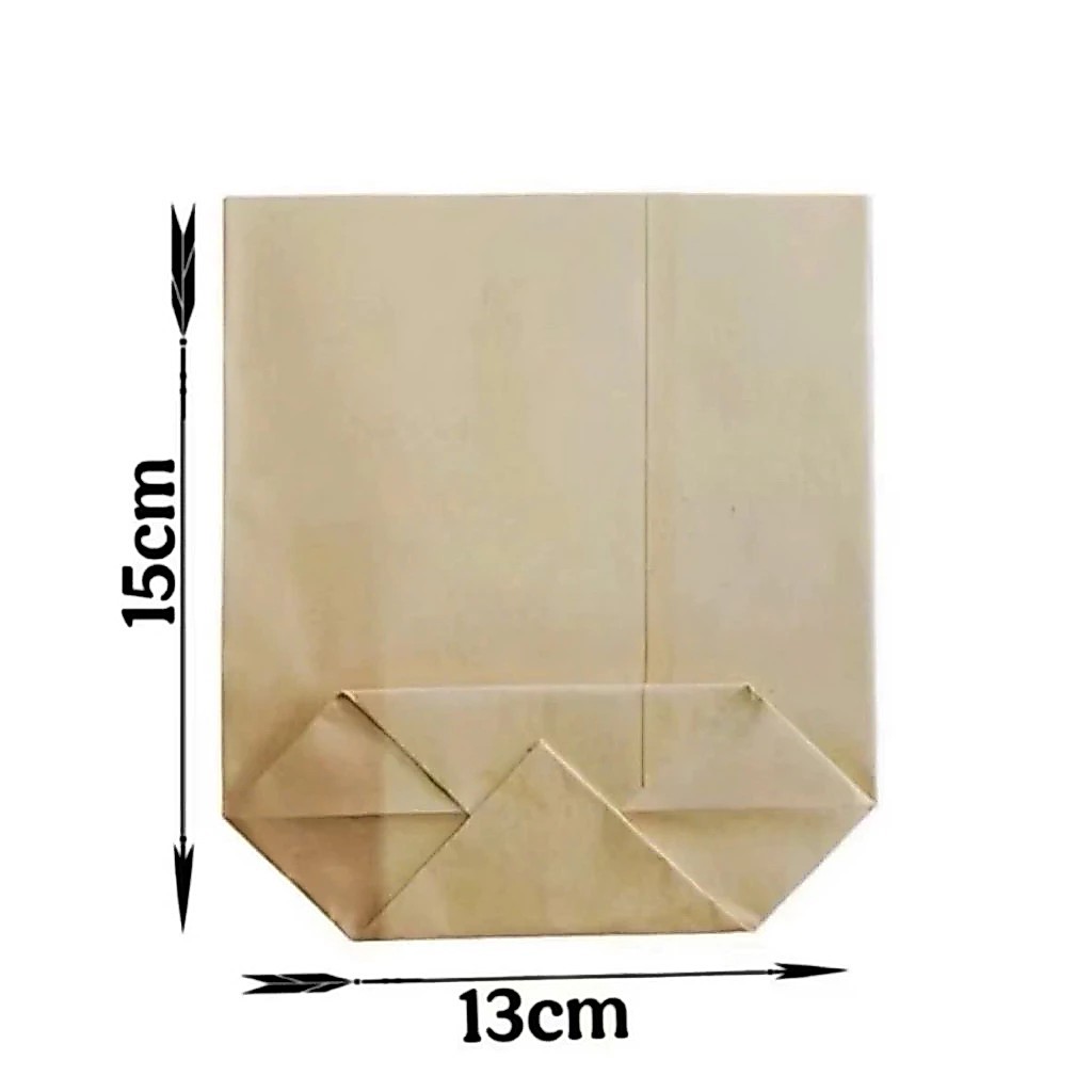 [13x15] 100 túi Kraft size bé nhất 13cm x 15cm