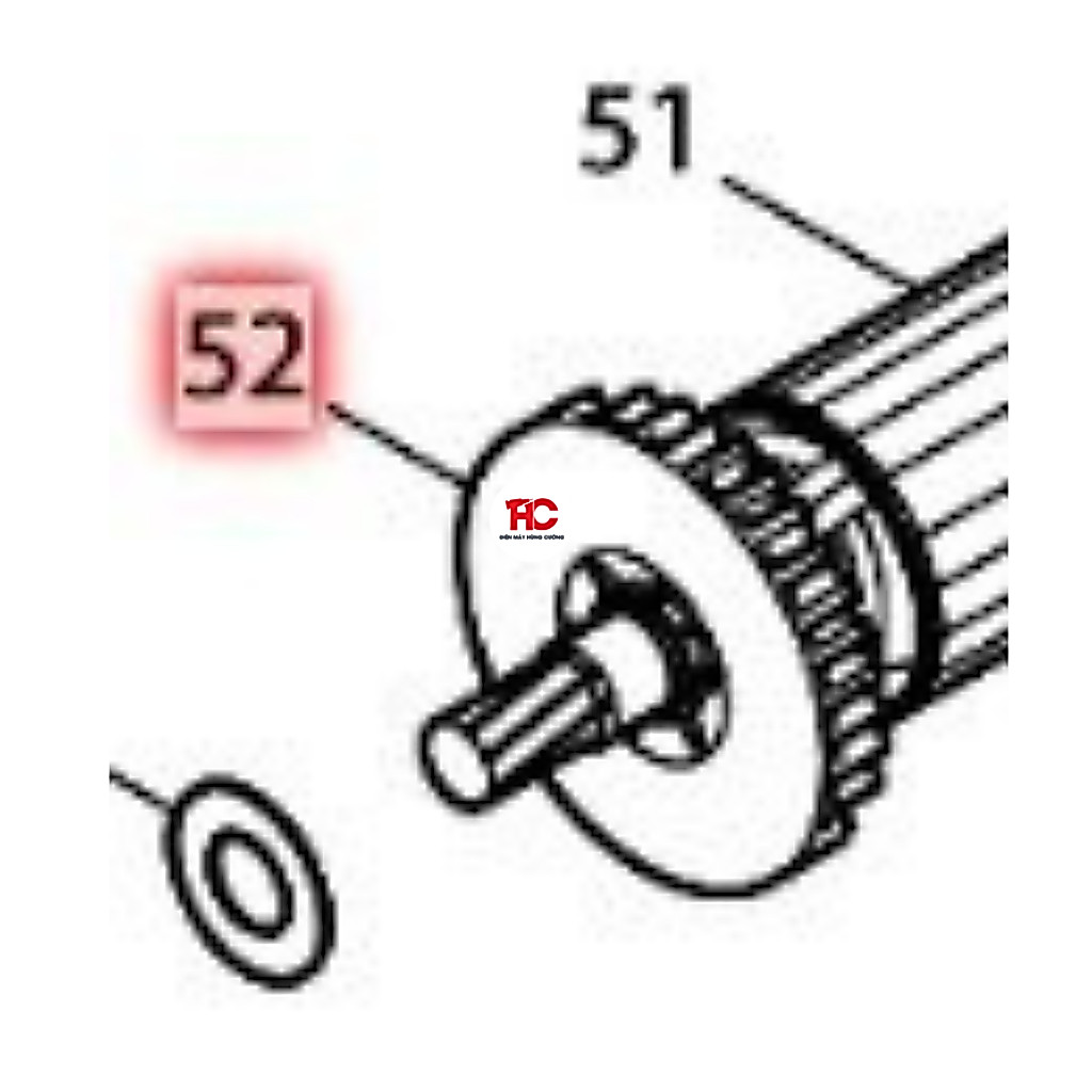 Cánh quạt rôto máy cắt makita MT240 M2400B (240063-6) chính hãng | HÙNG CƯỜNG TOOLS