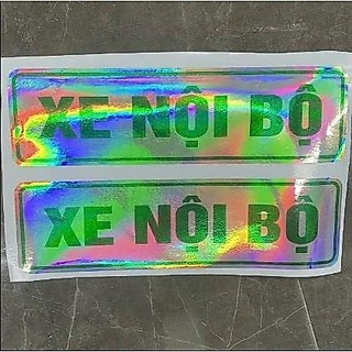 Tem dán xe nội bộ, phản quang 35x10cm tem ô tô vận tải hàng hóa chuẩn nghị định 158/2024/NĐ-CP