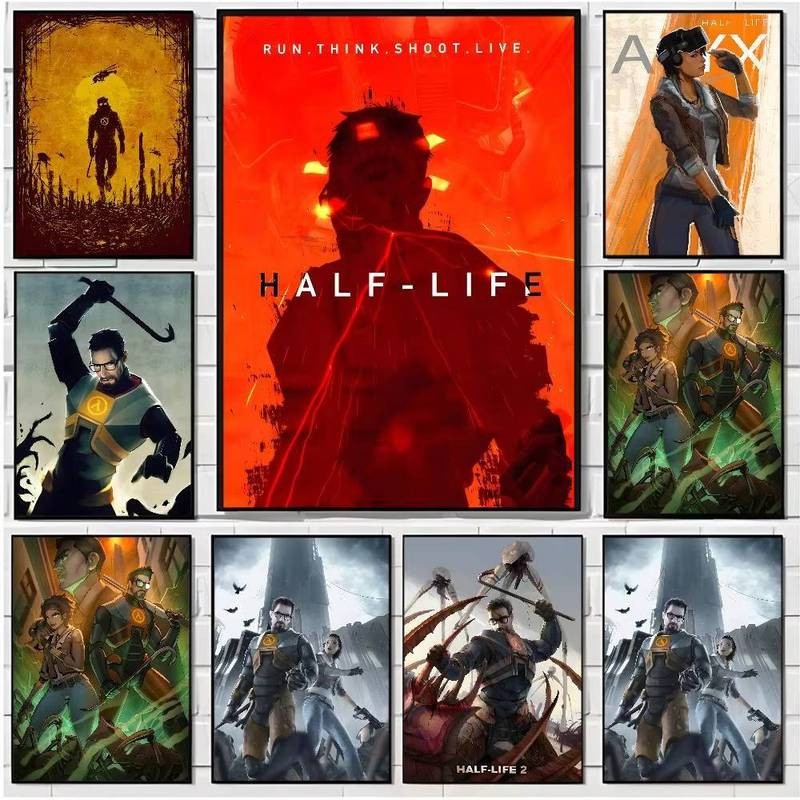 Half-Life 2 cổ điển retro poster HD nghệ thuật áp phích thích hợp cho quầy bar văn phòng trang trí n