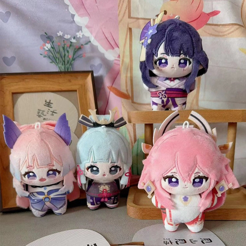 Genshin Tác Động Sangonomiya Kokomi Raiden Shogun Kamisato Ayaka Yae Miko Sea Star Búp Bê Sang Trọng