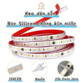 220V Super Bright Waterproof LED Với Back Glue Light Strip - Phụ kiện trang trí độc đáo cho trang trí nhà, quán cà phê