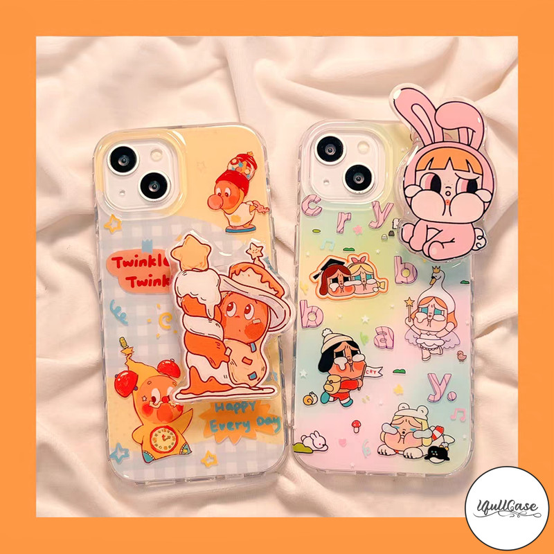 Ốp Lưng IPhone 16 11 13 14 15 12 Pro Max XR X XS 15 8 Plus Ốp Lưng IMD Hình Hoạt Hình Dễ Thương CryB