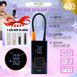  Máy bơm khí không dây cầm tay Wisenzen Thích hợp cho lốp và bóng xe đạp và ô tô giám sát áp suất lốp 