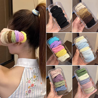  10 Dây buộc tóc đàn hồi cao đơn giản thời trang dành cho nữ 