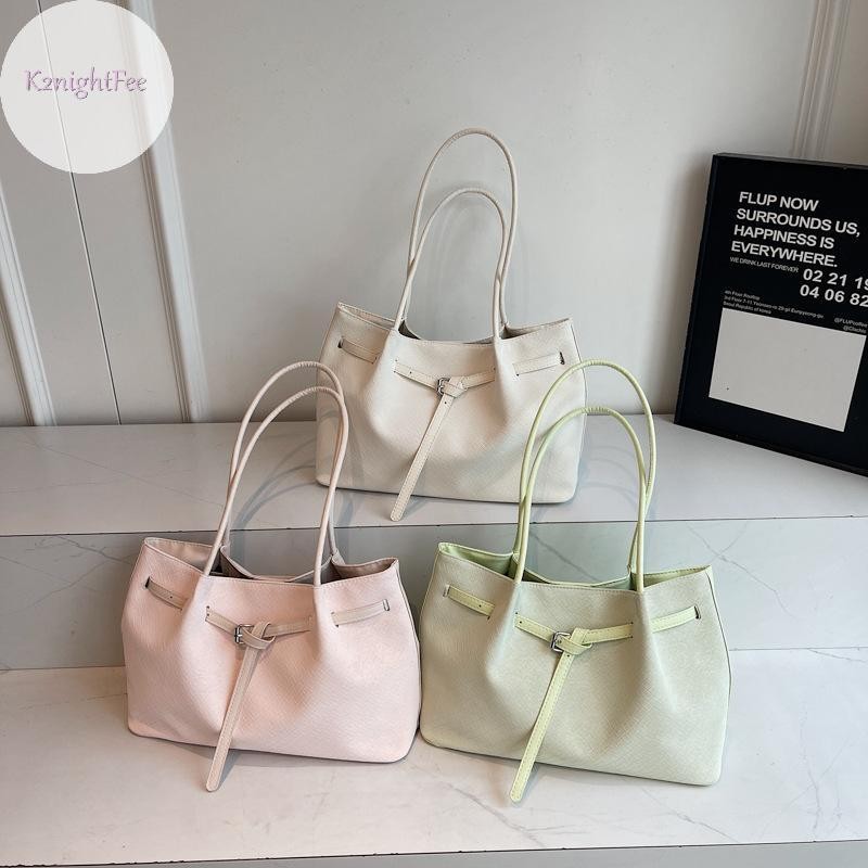 K2nightFee Túi Tote Thời Trang Dung Tích Lớn Túi Xách Nữ Di Động Du Lịch Làm Việc Túi đeo dưới cánh tay Da Mềm Màu Nguyên Chất Nách Túi VN