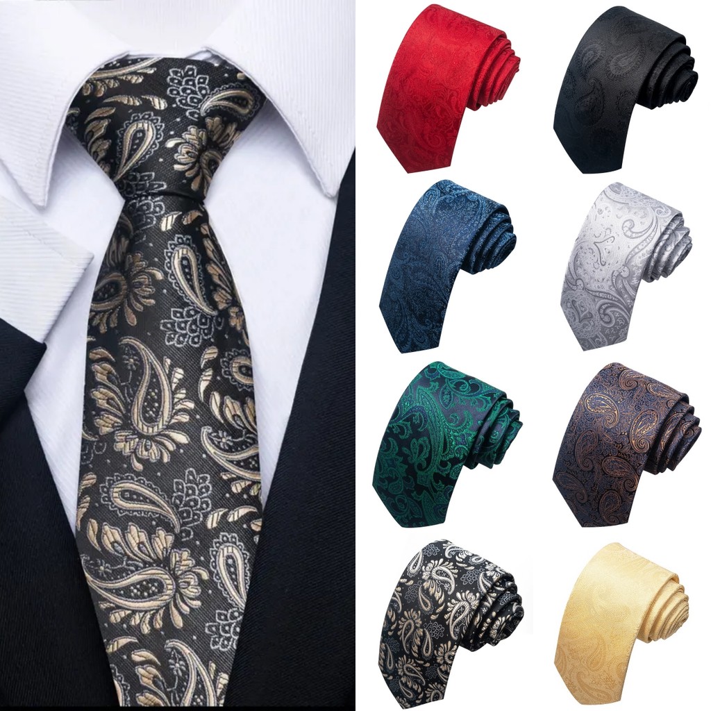 Cà vạt nam họa tiết Paisley, phù hợp công sở và làm quà tặng