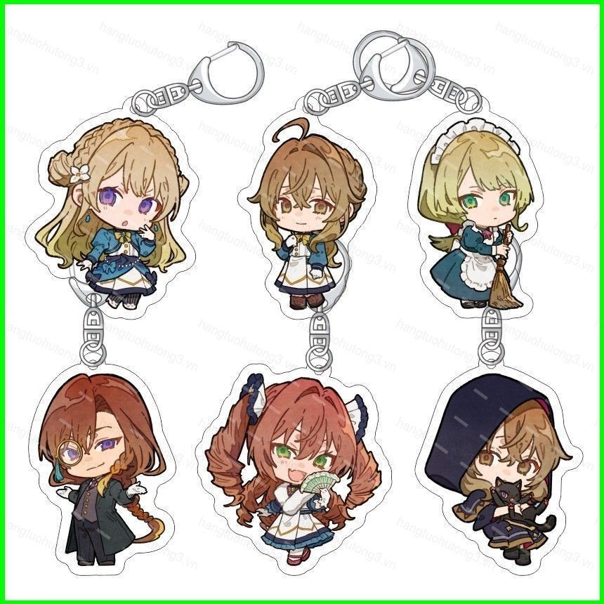 HT3 Im Lặng Phù Thủy Chinmoku no Majo no Kakushigoto Acrylic Móc Khóa Monica Everett Mặt Dây Chuyền 