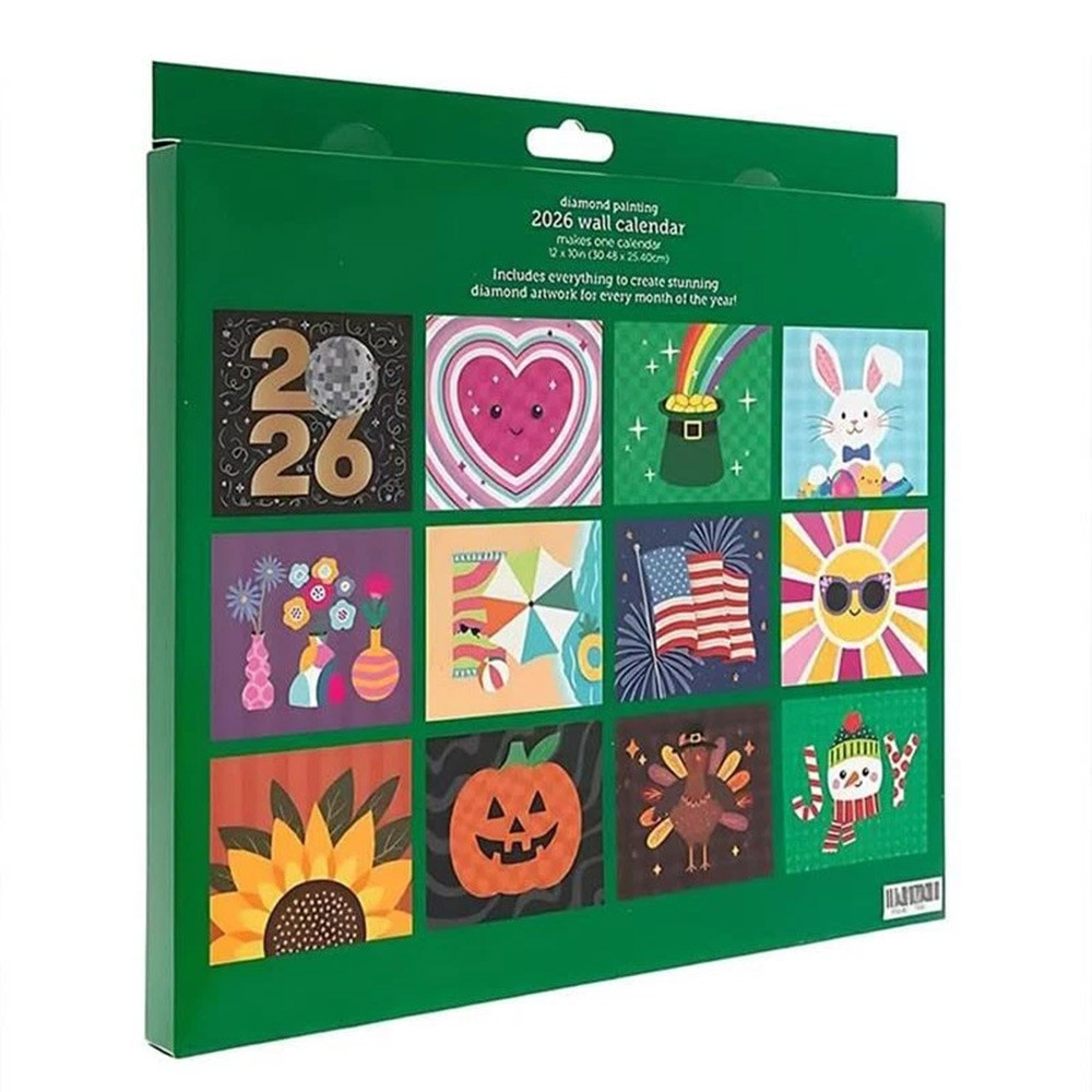 Creative 2026 New Wall Calendar Diamond Painting Kit Wall Calendar Diamond Painting