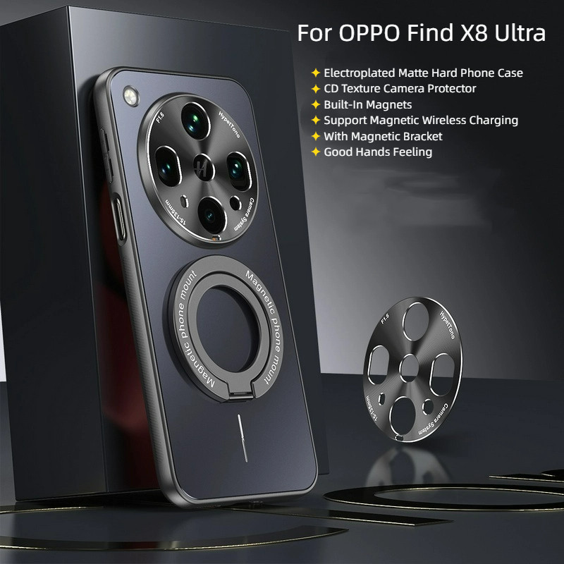 Dành Cho OPPO Find X8 Ultra X8 Pro X8 X7 Ultra X7 FindX8Pro Ốp Lưng Cao Cấp Mạ Điện Matte PC Cứng Bả