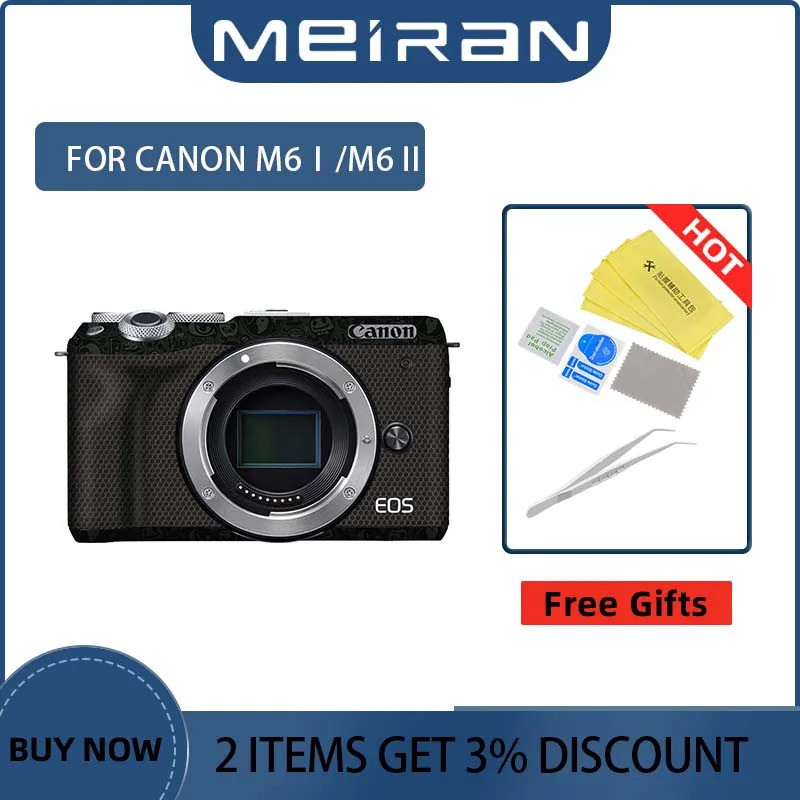 Dành Cho Canon EOS R6 Mark II M6I / M6II Vỏ Camera Chống Trầy Xước Phim Decal Bảo Vệ Áo Bọc Phim Dec