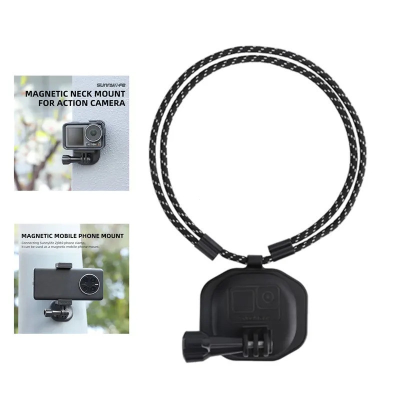 Giá đỡ cổ máy ảnh từ tính Gắn dây đeo ngực Giá đỡ treo cho GoPro 11 / Insta360 X3 / Action 3 Điện th