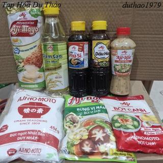 Gia vị của ajinomoto (xì dầu phú sĩ - hạt nêm - mì chính - bột canh ...)