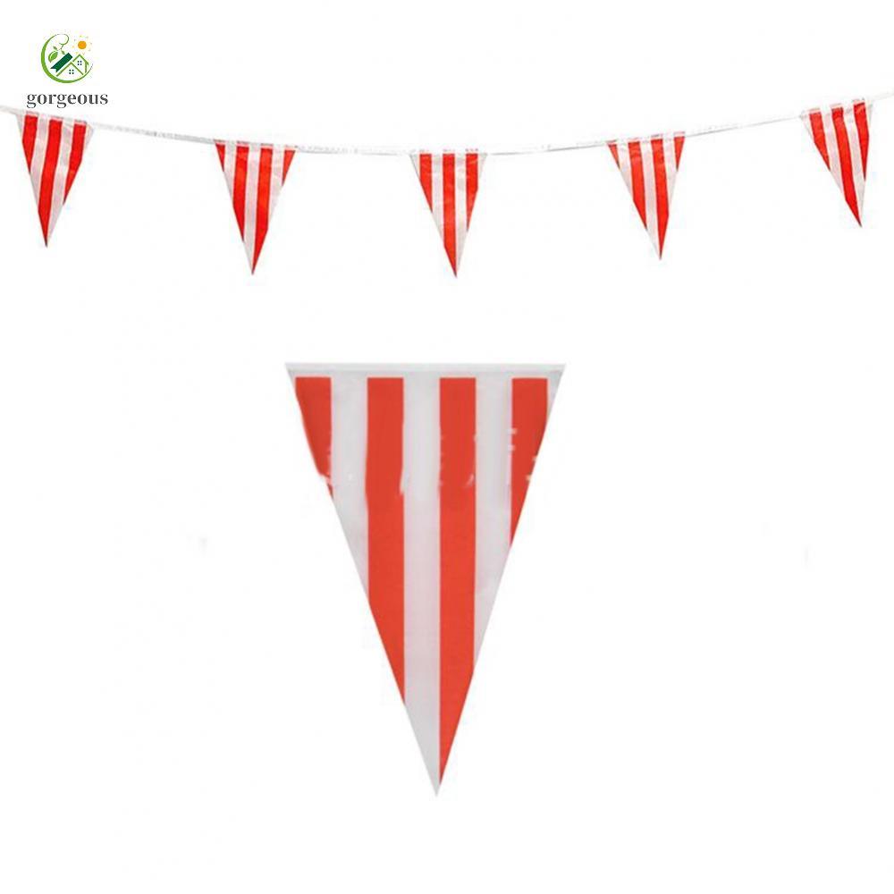 [FUXIN]Flags Decoration 1 Set Of Flags 10/30M Rope Striped Advertising Hanging