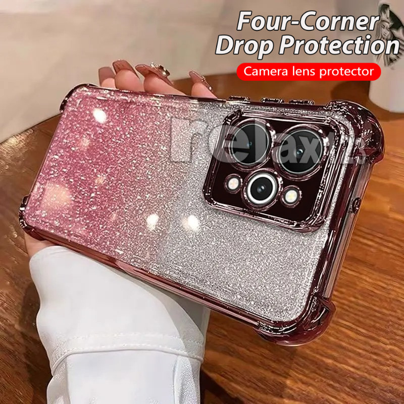Dành Cho Realme P4 Power 5G Mạ Lấp Lánh Vỏ Bảo Vệ Trong Suốt Cho Realme P4 Lite P4X P4R P4 Pro P4 Ul