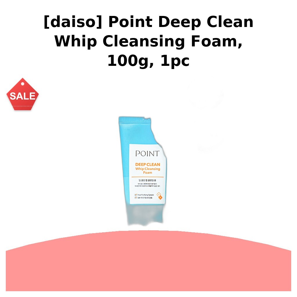 [daiso] Bọt rửa mặt Point Deep Clean Whip, 100g, 1pc / Bọt làm sạch Hàn Quốc / Deep Clean Action của