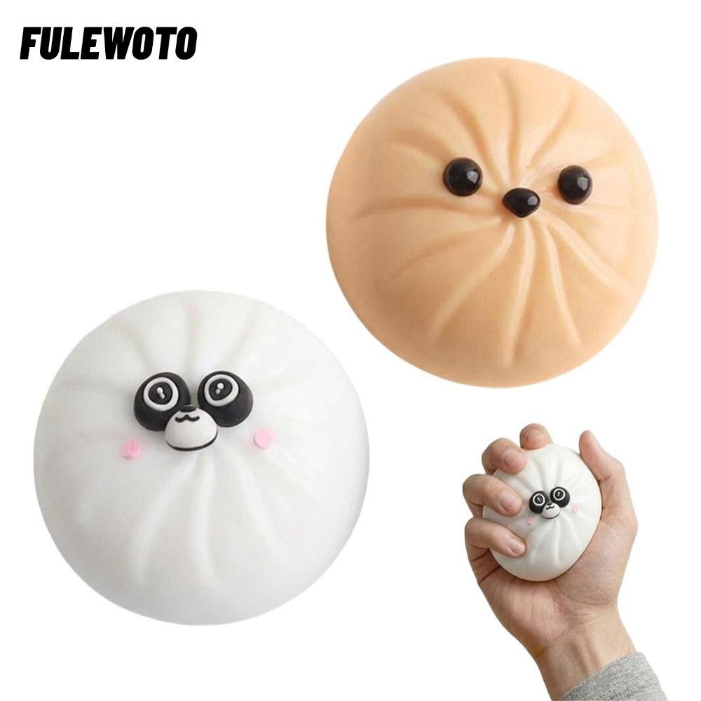 FILEWOTO Hấp Bun Squishy Pinch Le, Bánh bao Fidget Mềm Đồ chơi Squishy, Quà tặng Đồ chơi Squishy đàn
