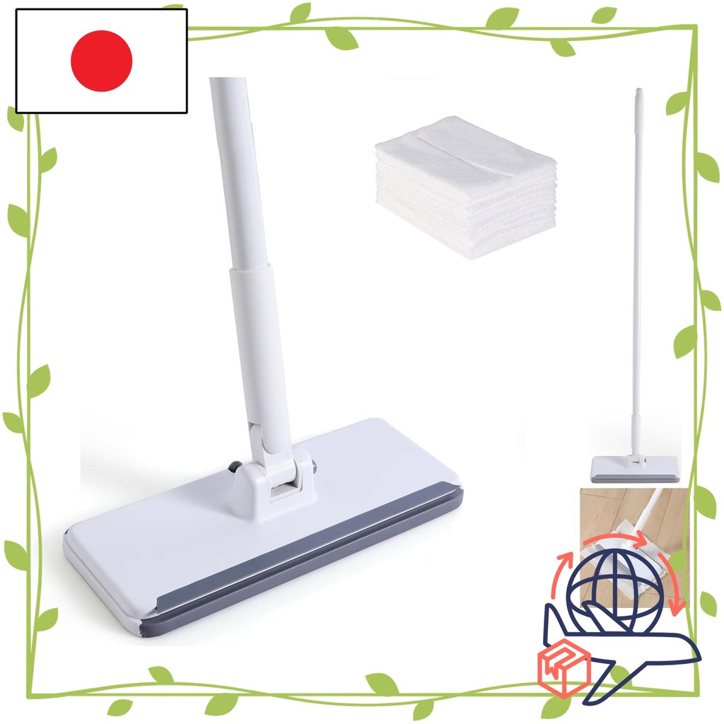 【Direct From Japn】CLEANHOME floor wiper body, attaches and detaches in 1 second, one-touch mop, 2in1