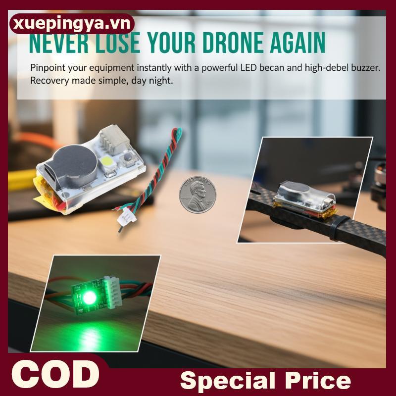 # luepin # Super Loud 110DB Buzzer JHEMCU JHE42B JHE20B có đèn LED FPV Lost Finder Báo động cho cuộc