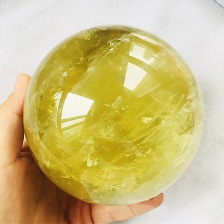 Pha Lê Tự Nhiên Citrine Bóng Thạch Anh Massage Đánh Bóng Reiki Chữa Bệnh Tinh Tế Trang Trí Phòng Quặng Lưu Niệm Pha Lê Quả Cầu Bóng 4-7cm
