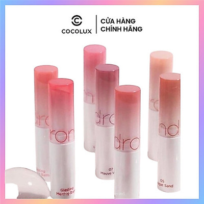 Son Dưỡng Có Màu Thuần Chay Hàn Quốc Romand Glasting Melting Balm, Ngăn ngừa tình trạng khô môi