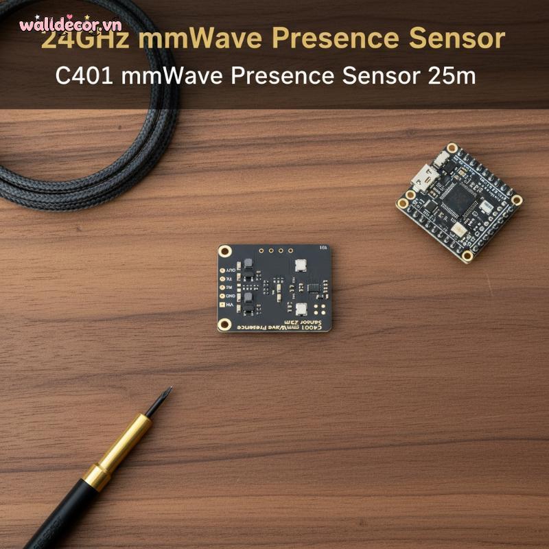 Wa DFRobot MmWave C4001 24GHz Cảm biến phát hiện tốc độ khoảng cách hiện diện của con người 25 mét U