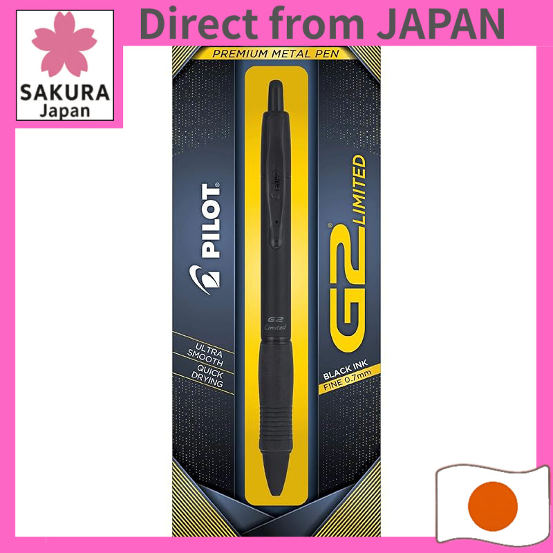 Pilot G2 Limited Premium Gel Ink Pen Fine Point Matte Black Barrel Black Ink 1 pc / 15238