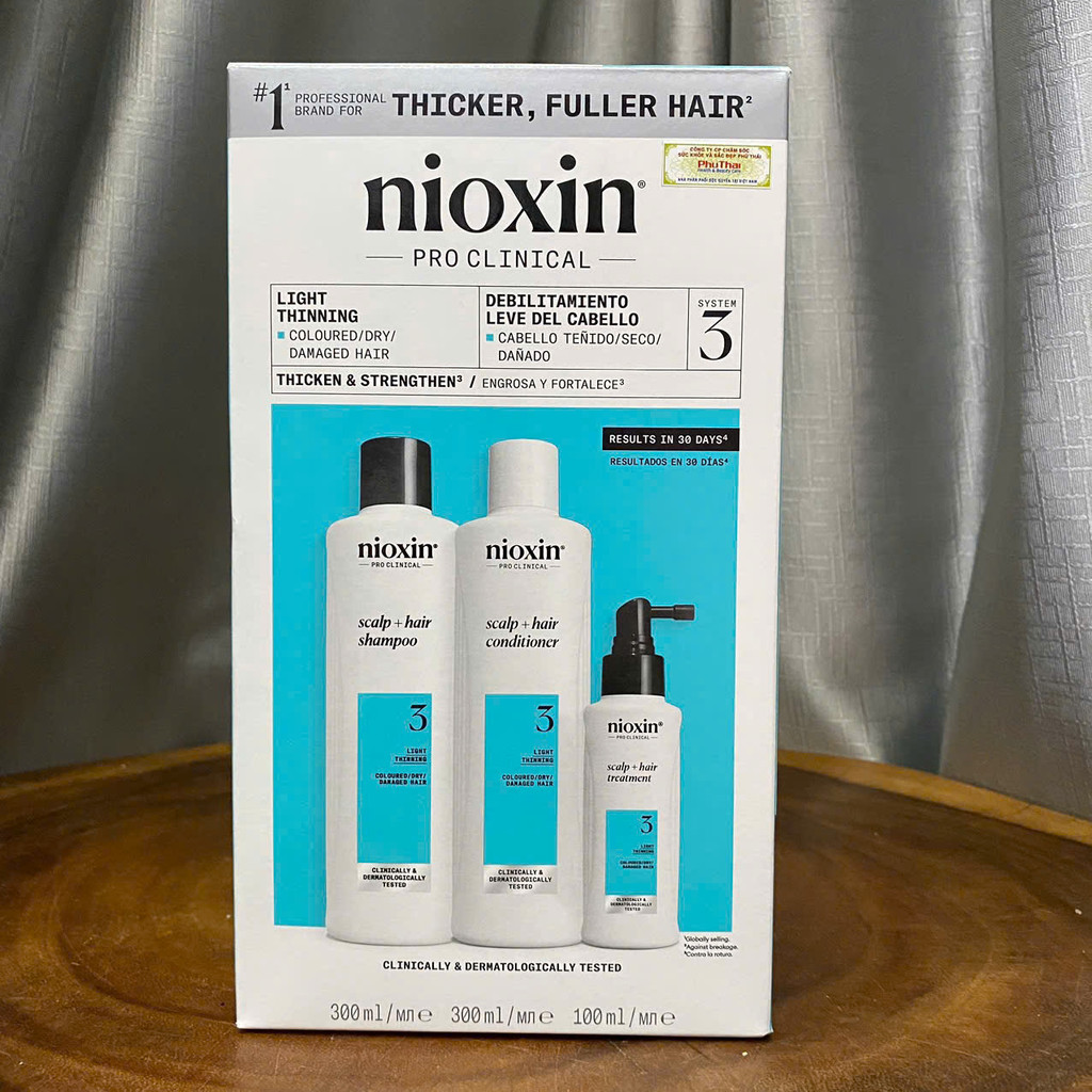 BỘ DẦU GỘI NIOXIN TRIALKIT CHỐNG RỤNG TÓC ( HỆ THỐNG 3) size nhỏ